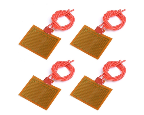 4PCS Film Heater Plate Adhesive Pad, Icstation PI Heating Elements Film 5V 1W Flexible Polymerize Heater Film Stripboard Mat 30mmx40mm